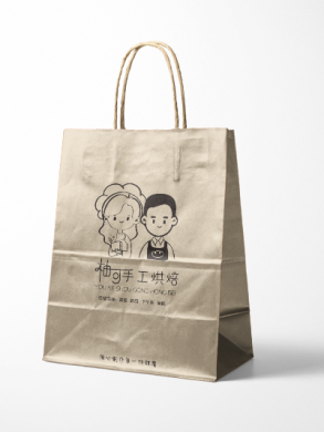 크라프트 종이 봉투 디자인 생산 인쇄 사례