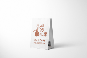 크라프트 종이 빵 부대 주문 디자인 인쇄 케이스 